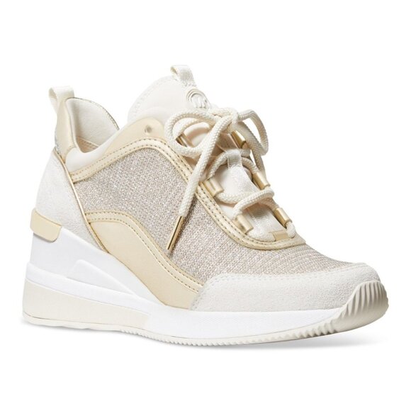 Michael Michael Kors Women's Lolly Wedge Trainer Sneakers - Picture 1 of 4